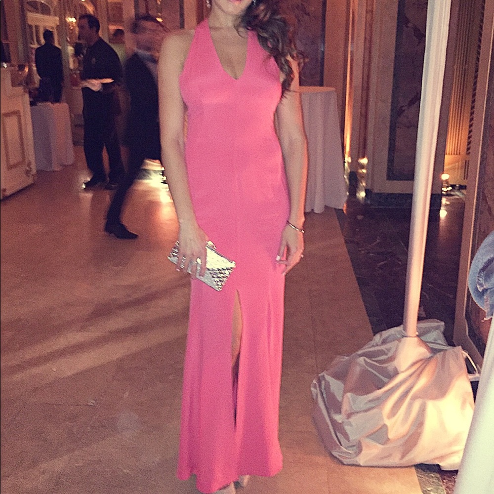 Pink Escada gown